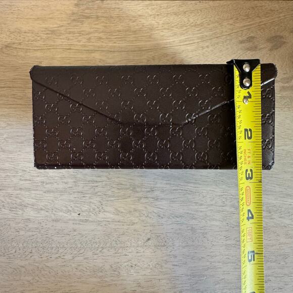 Gucci Brown GG Monogram Sunglass Eyeglass Hard Case - Picture 3 of 4